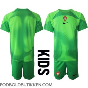 Portugal Målmand Hjemmebanetrøje Børn VM 2022 Kortærmet (+ Korte bukser)